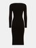 Módní Amber šaty, Černá barva, 2022 1