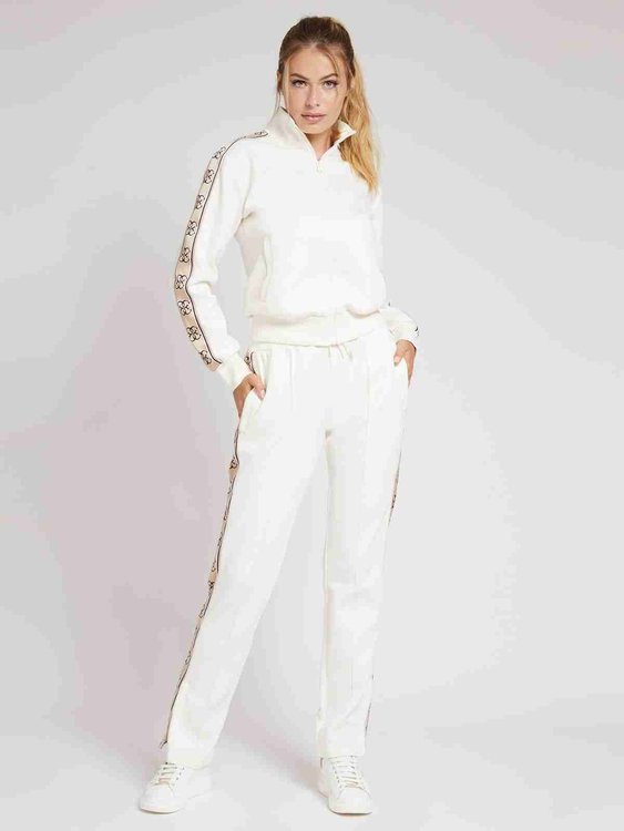 Luxusní Britney 4G logo tepláky, Krémová barva, XS, S, M, L 2