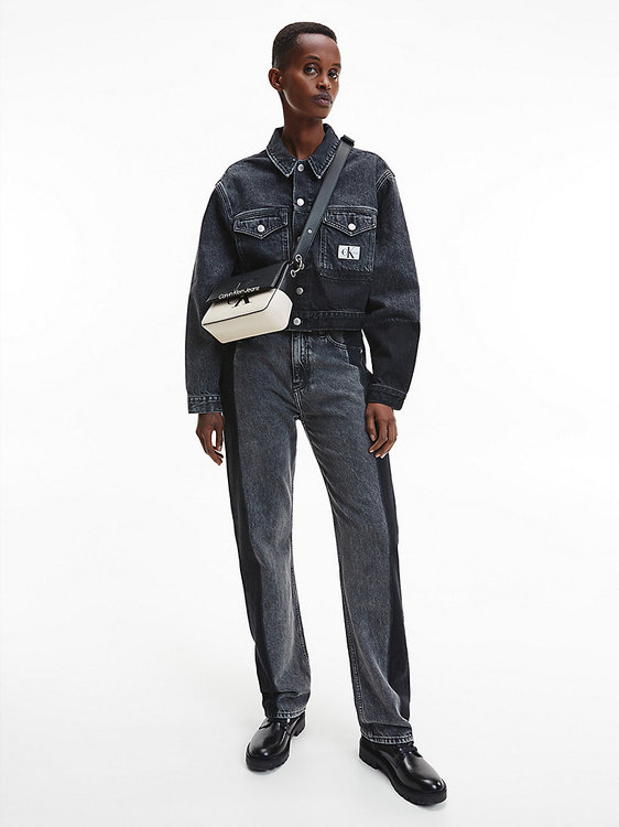 High rise jeans – Calvin Klein Jeans, Černá, Šedá barva Ženy