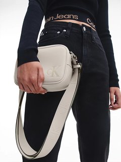 Luxusní Sculpted camera crossbody, Béžová barva, OS