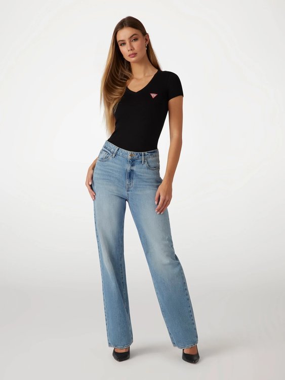 Mini Triangle triko – GUESS, Černá barva Ženy