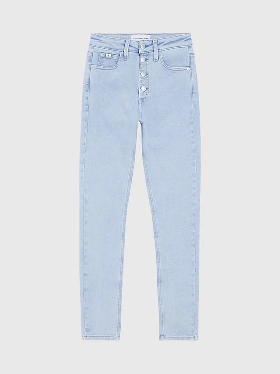 High Rise Super Skin jeans Modrá barva Ženy