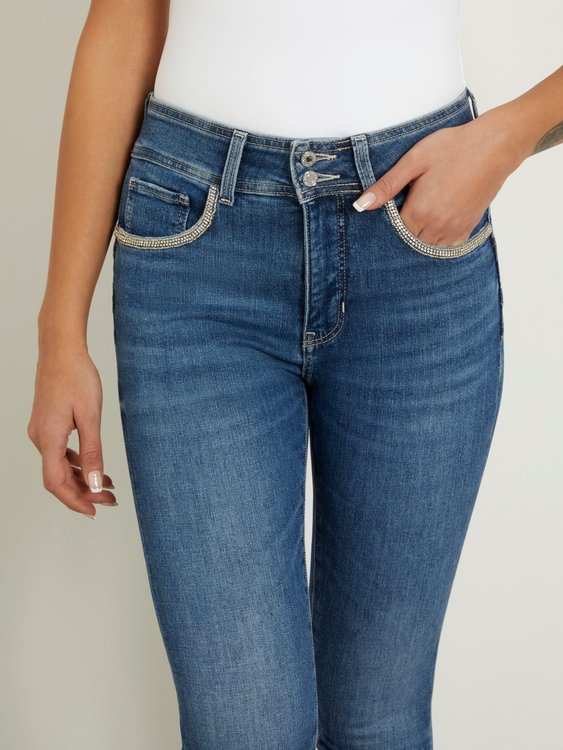 Luxusní Shape Up jeans, Modrá barva, 28/29