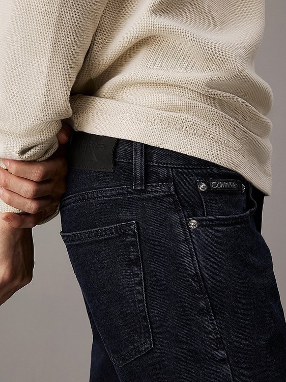 Módní Slim jeans, Modrá barva, 2024