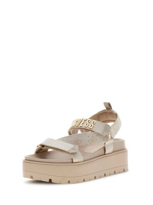 GUESS – FLJFTTFAL03-CREAM KLÍNOVÉ SANDÁLY