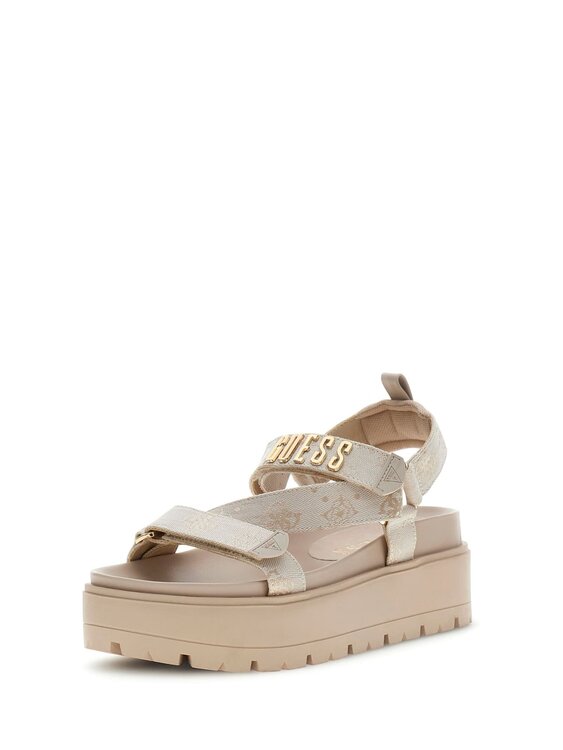 GUESS – FLJFTTFAL03-CREAM KLÍNOVÉ SANDÁLY