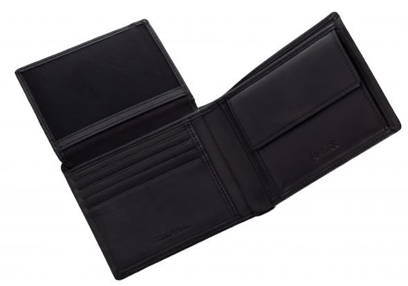 Luxusní Boston peněženka, Černá barva, T/U
