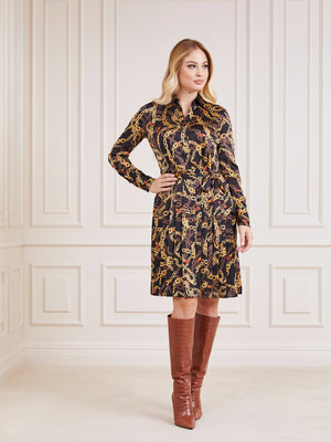 Hnědá, Multi barva, Dyane šaty