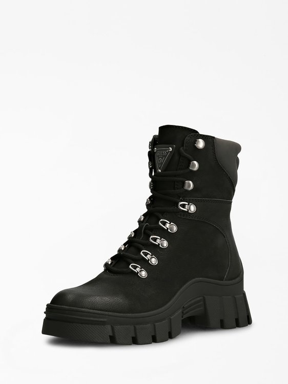 Luxusní Hearly combat boots, Černá barva, 36, 37, 38, 39, 40