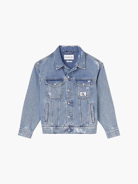 Dad denim bunda Modrá barva Ženy