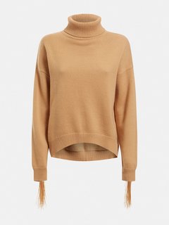 Luxusní Leonie svetr, Hnědá barva, XS, S, M