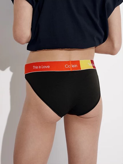 Módní This is Love bikiny, Černá barva, 2023