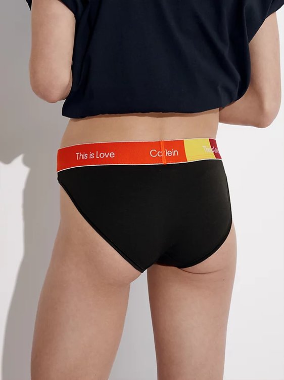 Módní This is Love bikiny, Černá barva, 2023