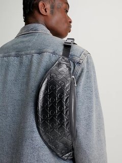 Módní Monogram Soft ledvinka, Černá barva, 2024