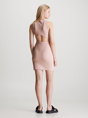 Racerback Milano Šaty – Calvin Klein Jeans, Růžová barva Ženy