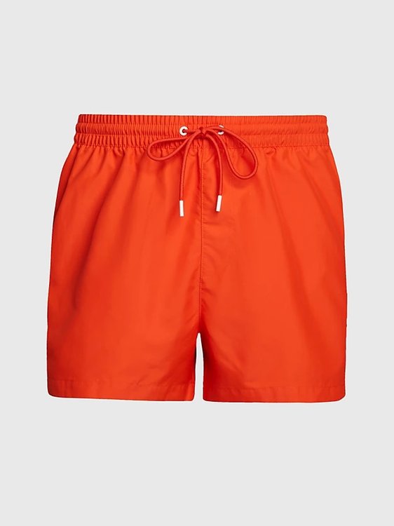 Calvin Klein Swimwear – Core Logo plavky, Červená barva