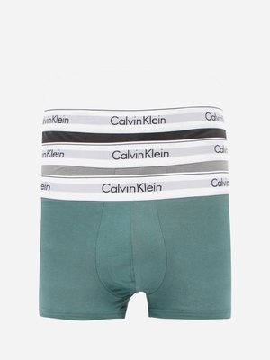 Calvin Klein Underwear – Modern Cotton Stretch boxery 3ks, Černá, Multi, Šedá, Zelená barva