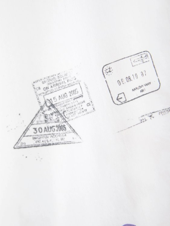 Bílá barva, Faded Stamp triko