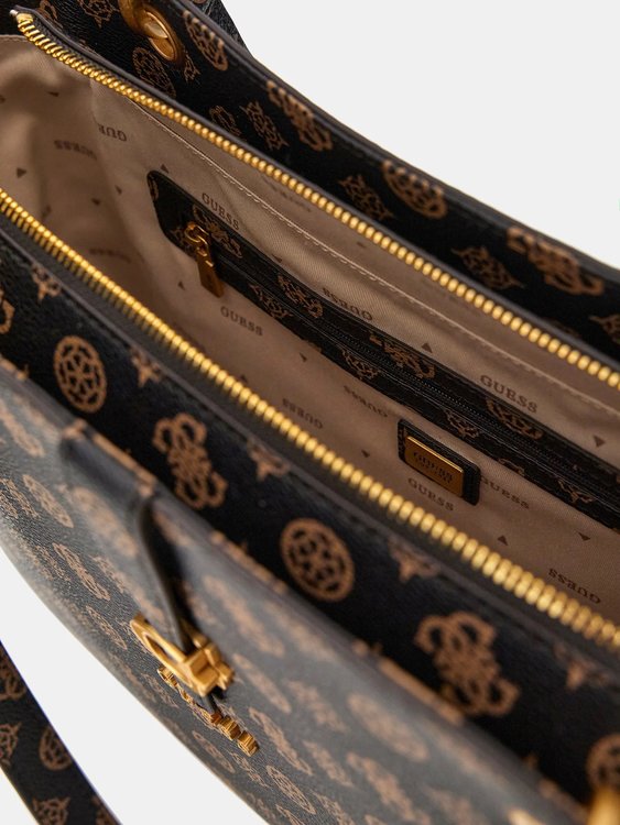 Módní Kuba Noel velká kabelka, Hnědá barva, 2024