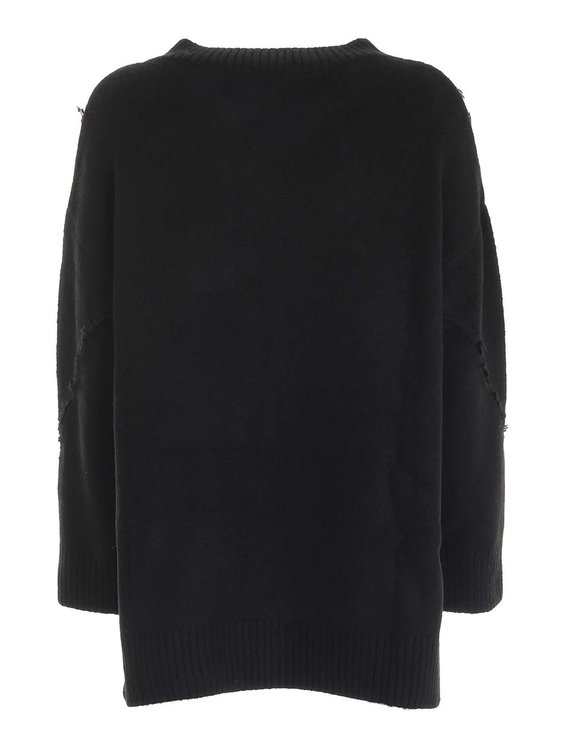 Luxusní Mozambico svetr, Černá barva, XS, S, M