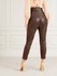 Módní Devine kalhoty, Hnědá barva, 2022