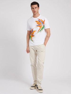 Ritchie tričko – Guess, Bílá barva Muži