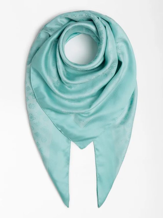 Guess – Kefiah šála, Modrá, Tyrkysová barva