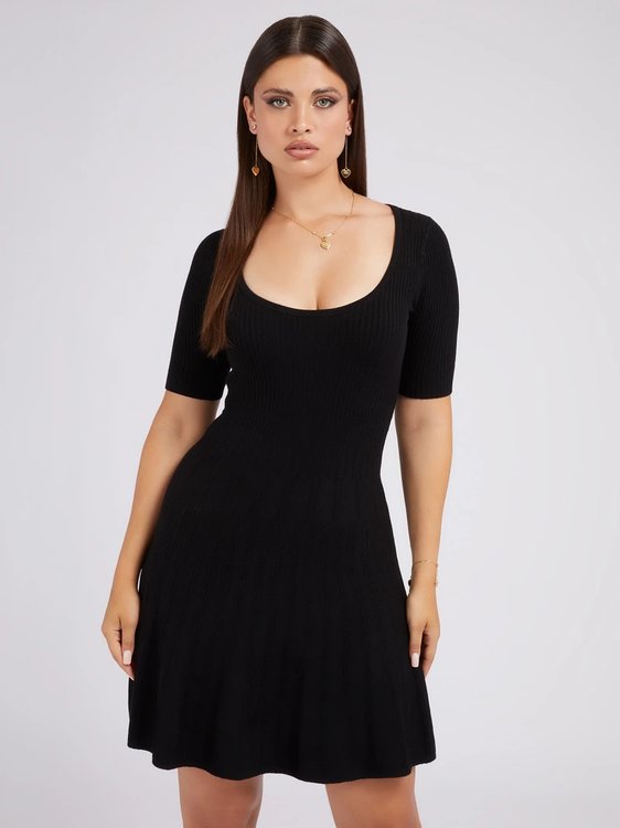 Guess – Amelia šaty, Černá barva