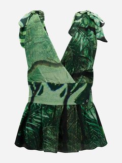 Luxusní Roxan top, Zelená barva, XS, S, M, L