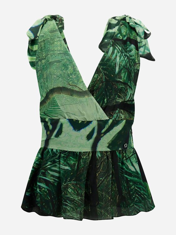 Luxusní Roxan top, Zelená barva, XS, S, M, L