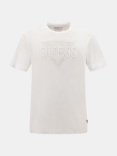 Luxusní Embossed triko, Bílá barva, XS, S, M, L, XL, XXL