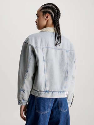 Sherpa Denim bunda – Calvin Klein Jeans, Modrá barva Ženy