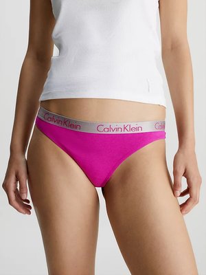 Radiant Cotton tanga 3ks – Calvin Klein Underwear, Fialová, Oranžová, Růžová barva Ženy