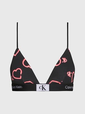 Calvin Klein Underwear – 000QF7478E-H1R podprsenka UNLINED TRIANGLE, Černá barva