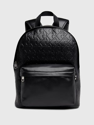 Calvin Klein Jeans – Monogram Soft Campus batoh, Černá barva