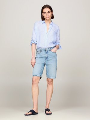 Denim Slim šortky – Tommy Hilfiger, Modrá barva Ženy