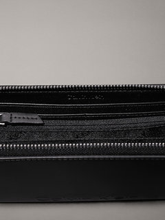 Luxusní Embossed Logo velká peněženka, Černá barva, OS