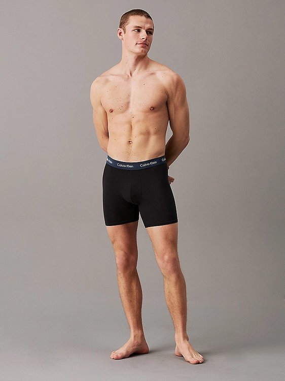 Cotton Stretch boxery 5ks Černá barva Muži