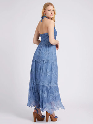 Vanda šaty – Guess, Modrá barva Ženy