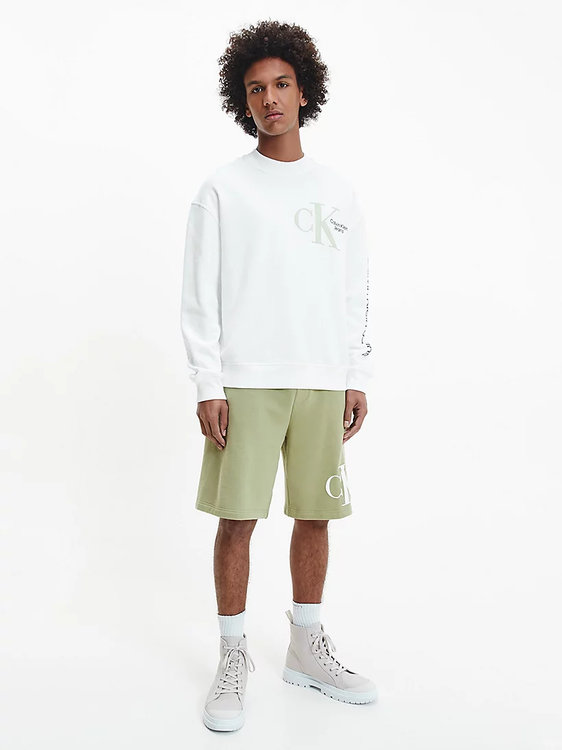 Dynamic mikina – Calvin Klein Jeans, Bílá barva Muži