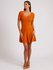 Módní Amelia šaty, Oranžová barva, 2022