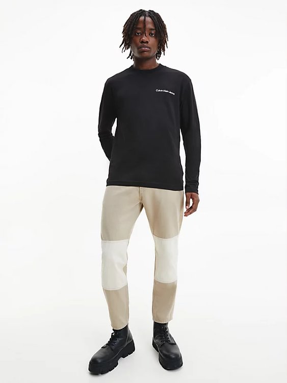 Institutional Back Logo triko – Calvin Klein Jeans, Černá barva Muži