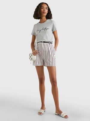 Heritage Graphic triko – Tommy Hilfiger, Šedá barva Ženy