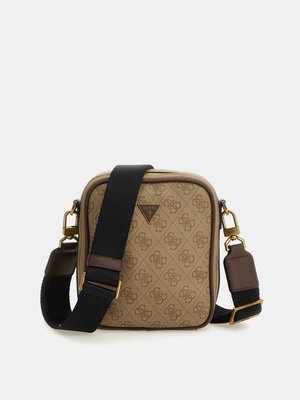 GUESS – Vezzola crossbody, Hnědá barva