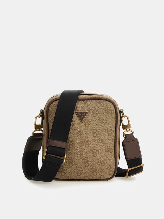 GUESS – Vezzola crossbody, Hnědá barva