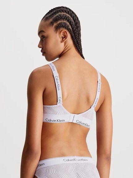 Módní Modern Lace podprsenka, Modrá barva, 2024