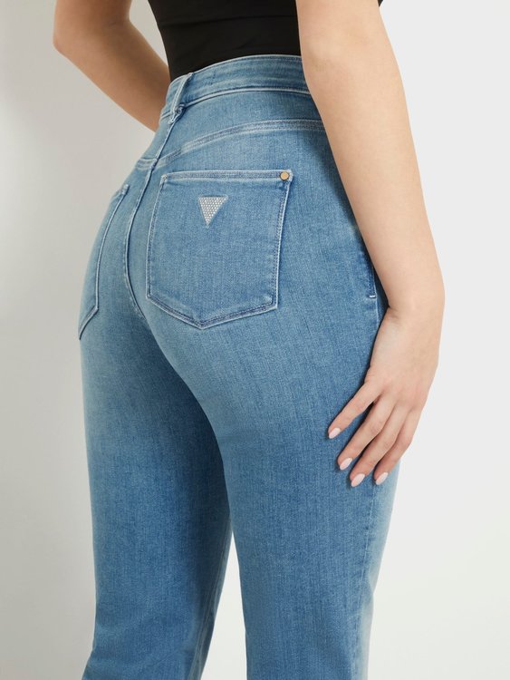 Luxusní Sexy Boot Power jeans, Modrá barva, XS/2, M/2