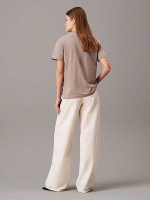 Nano Logo triko – Calvin Klein, Hnědá barva Ženy