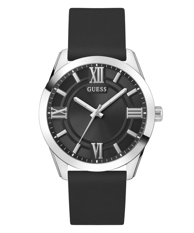 GUESS – Elliot hodinky, Černá, Stříbrná barva