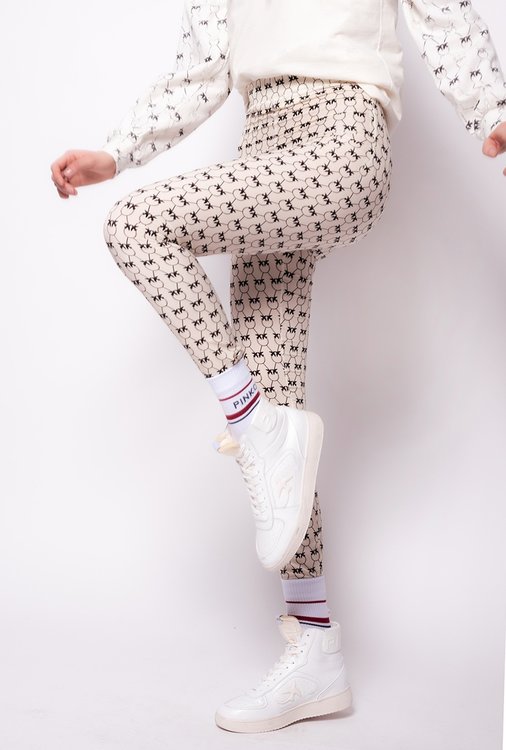 Monogram legíny Bílá barva Ženy, Ženy